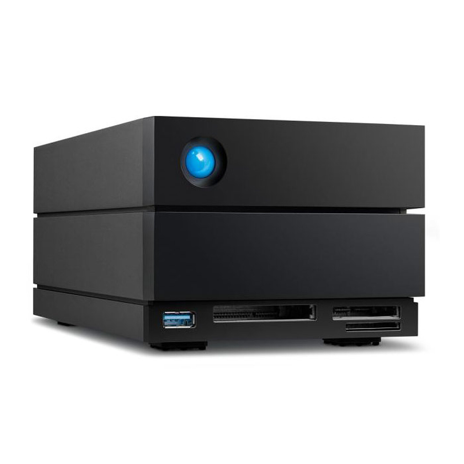 Matriz LaCie 2big Dock STLG1600040016TB 2 baias (SATA-600) HDD 8 TB x 2 Thunderbolt 4, USB 3.2 Gen 2 (externo)