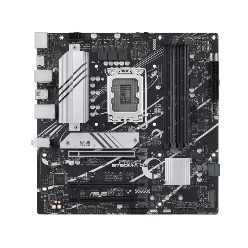 Placa Mãe Asus Prime B760M-A D4-CSM/ Socket 1700/ Micro ATX