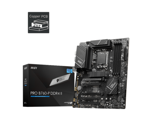MB MSI PRO B760M-P II DDR4 SKT 1700 4xDDR4 HDMI/DP ATX