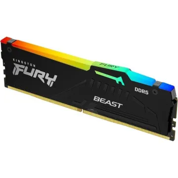 Memória DDR5 16 GB  6400 MHz PC5-51200 CL32 1.4 V unbuffered on-die ECC preto Kingston KF564C32BBEA-16