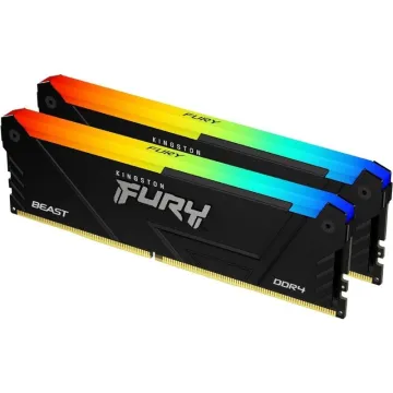 Memória Kingston 16GB 3200 DDR4 DIMM Kit2 FURY Beast RGB