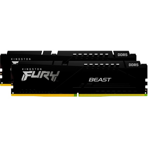Memória Kingston FURY BeastDDR5 kit 32GB: 2 x 16GB 6000 MT/s / PC5-48000 CL30 1.4 V  preto