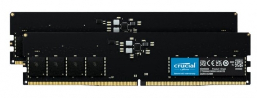 Memória Crucial DDR5 kit 128GB: 2 x 64GB DIMM 2800 MHz / PC5-44800 CL46 1.1 V unbuffered on-die ECC preto, CT2K64G56C46U5