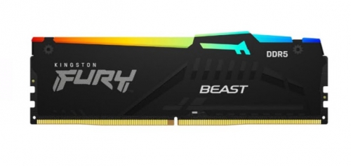 Memória DDR5 16 GB  6400 MHz PC5-51200 CL32 1.4 V unbuffered on-die ECC preto Kingston KF564C32BBEA-16