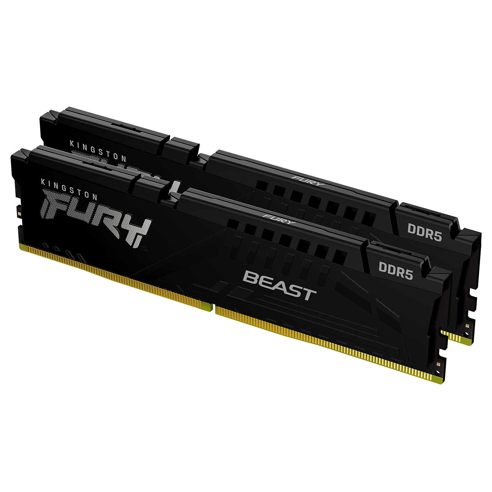 Memória Kingston FURY Beast DDR5 kit 128 GB: 2 x 64 GB DIMM 2800 MHz / PC5-44800 CL40 1.25 V, KF556C40BBK2-128