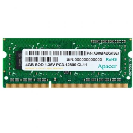 Memória RAM Apacer DV.04G2K.KAM 4GB/ DDR3L/ 1600MHz/ 1.35V/ SODIMM