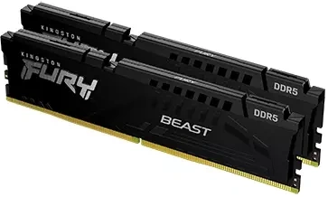 MEMORIA RAM KINGSTON 16GB 6000MT/s DDR5 CL36 DIMM (Kit of 2) FURY Beast Black EXPO , KF560C36BBEK2-16