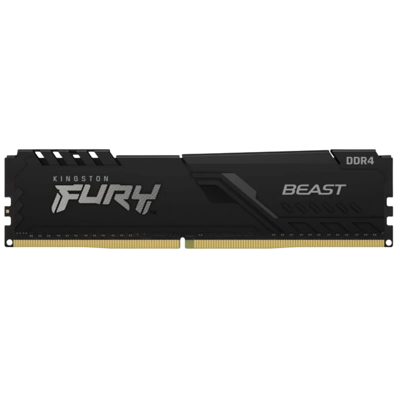 Memoria RAM Kingston FURY Beast Black 16GB 2X8GB DDR4 1.35V 3200MHZ CL16 KF432C16BBK2/16