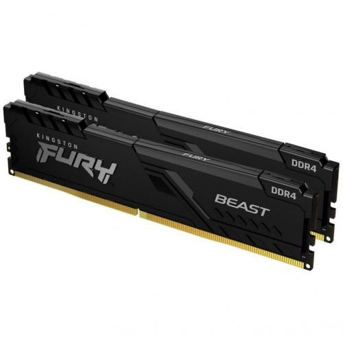 Memoria RAM Kingston FURY Beast Black 16GB 2X8GB DDR4 1.35V 3600MHZ CL17 KF436C17BBK2/16