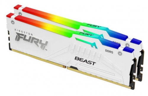 Memória Ram Kingston FURY Beast RGB KF564C32BWEAK2-64 DDR4 kit 64 GB: 2 x 32 GB DIMM 288-pin 6400 MHz / PC5-51200 CL32 1.4 V