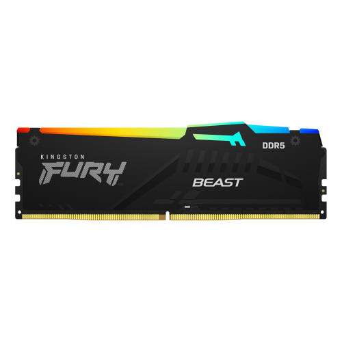 Memoria RAM KINGSTON FURY Beast RGB 16GB DDR5 1.25V 5200MT/s CL40 KF552C40BBA-16