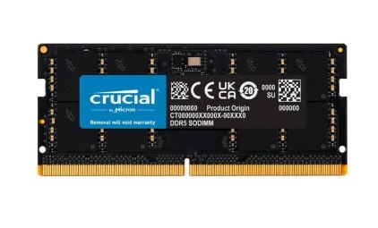Memória RAM SO-DIMM 32GB (2x16GB) DDR5-4800MHz CL40 - CRUCIAL