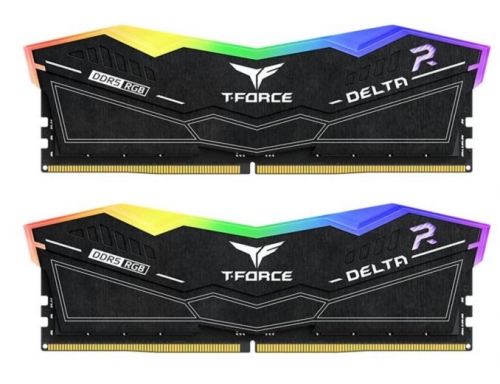 Memoria Ram TEAM GROUP T-Force Delta RGB DDR5 6400MHz 48GB 2x24GB CL32 Black , FF3D548G6400HC32ADC01