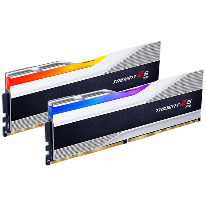 Memória RAM Trident Z5 RGB 32GB (2x16GB) DDR5-6400MHz CL36 (Prateada) - G.SKILL