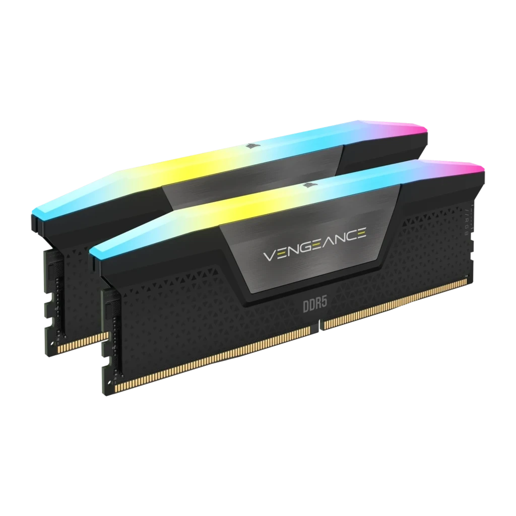 Memória RAM Vengeance RGB 64GB (2x32GB) DDR5-6400MHz CL32 (Preta) - CORSAIR