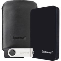 Memory Drive 2,5" Bonuspack (1TB) Externe Festplatte schwarz inkl. USB Stick (64GB)