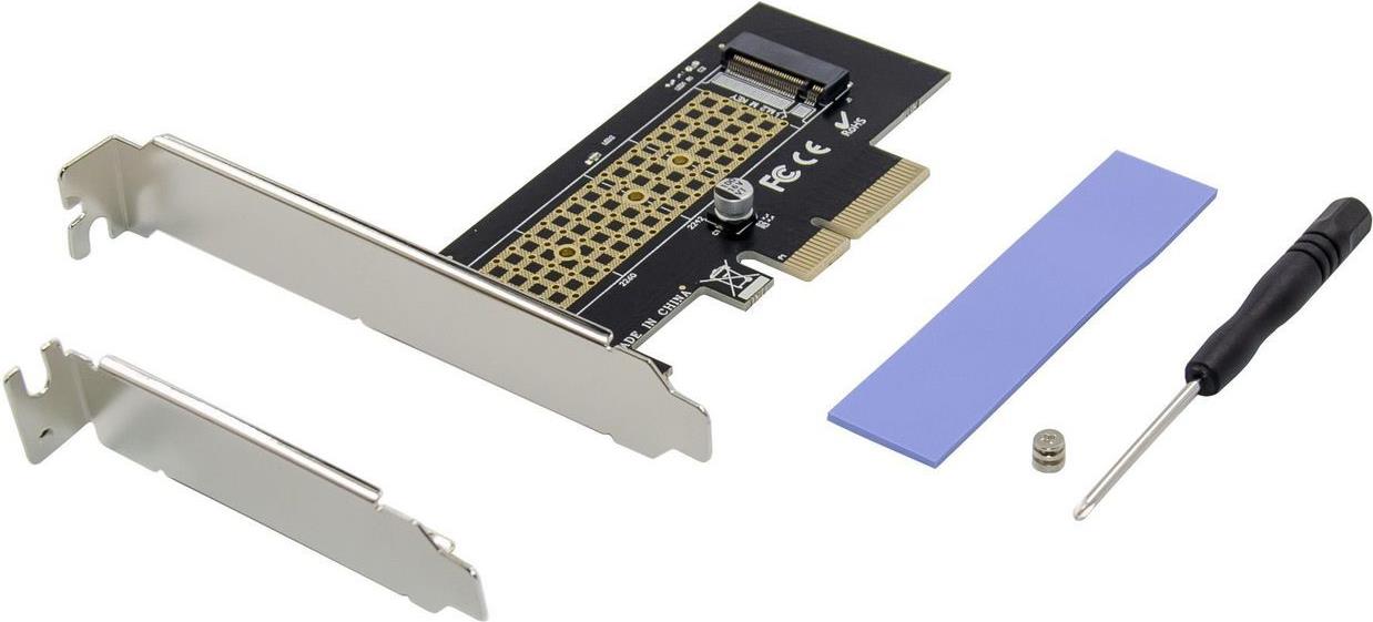 MicroConnect PCIe x4 M.2 NVMe SSD Adapter