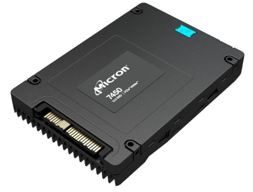 Micron 7450 MAX - SSD - Enterprise - 1600 GB - interna - 2.5" - U.3 PCIe 4.0 (NVMe) - Compatível com TAA