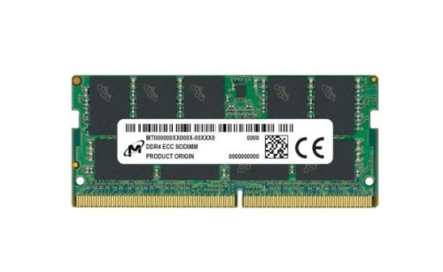 Micron DDR4 módulo 16 GB SO DIMM 260-pinos 3200 MHz  PC4-25600 CL22 1.2 V unbuffered ECC