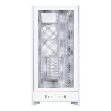 Montech HS01 PC-Gehäuse, Midi-Tower, ATX, aRGB, Tempered Glass - weiß