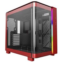 MONTECH KING 95 Tempered Glass ARGB Midi-Tower PC-Gehäuse Rot