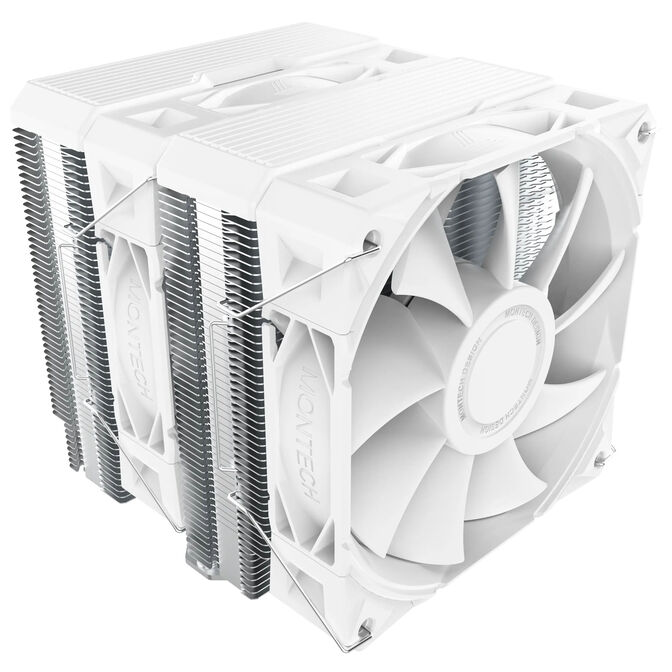 Montech NX600 CPU Kühler, Dual Tower - 2x 120mm, weiß