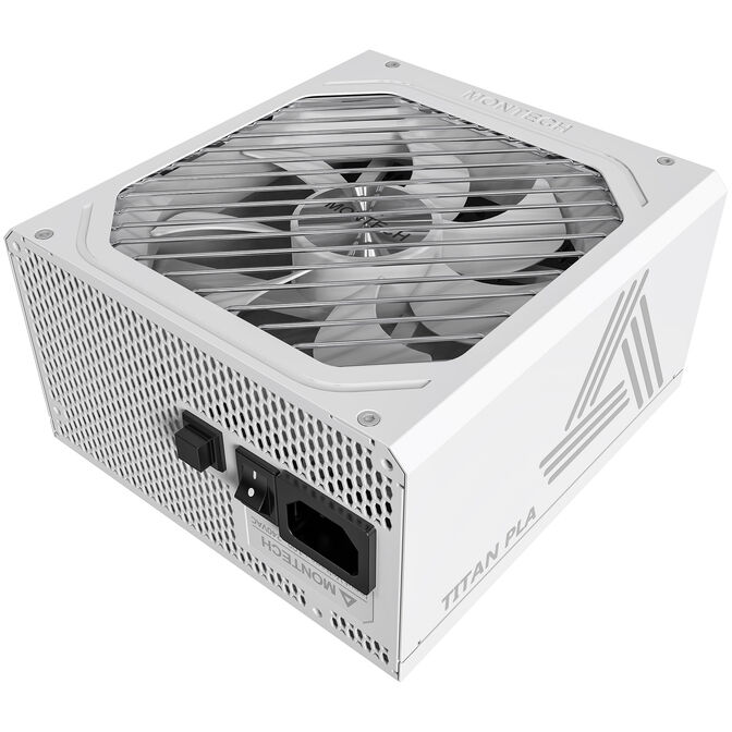 Montech Titan PLA 1200W, 80 PLUS & Cybenetics Platinum, modular, PCIe 5.1 - 1200 Watt. weiß