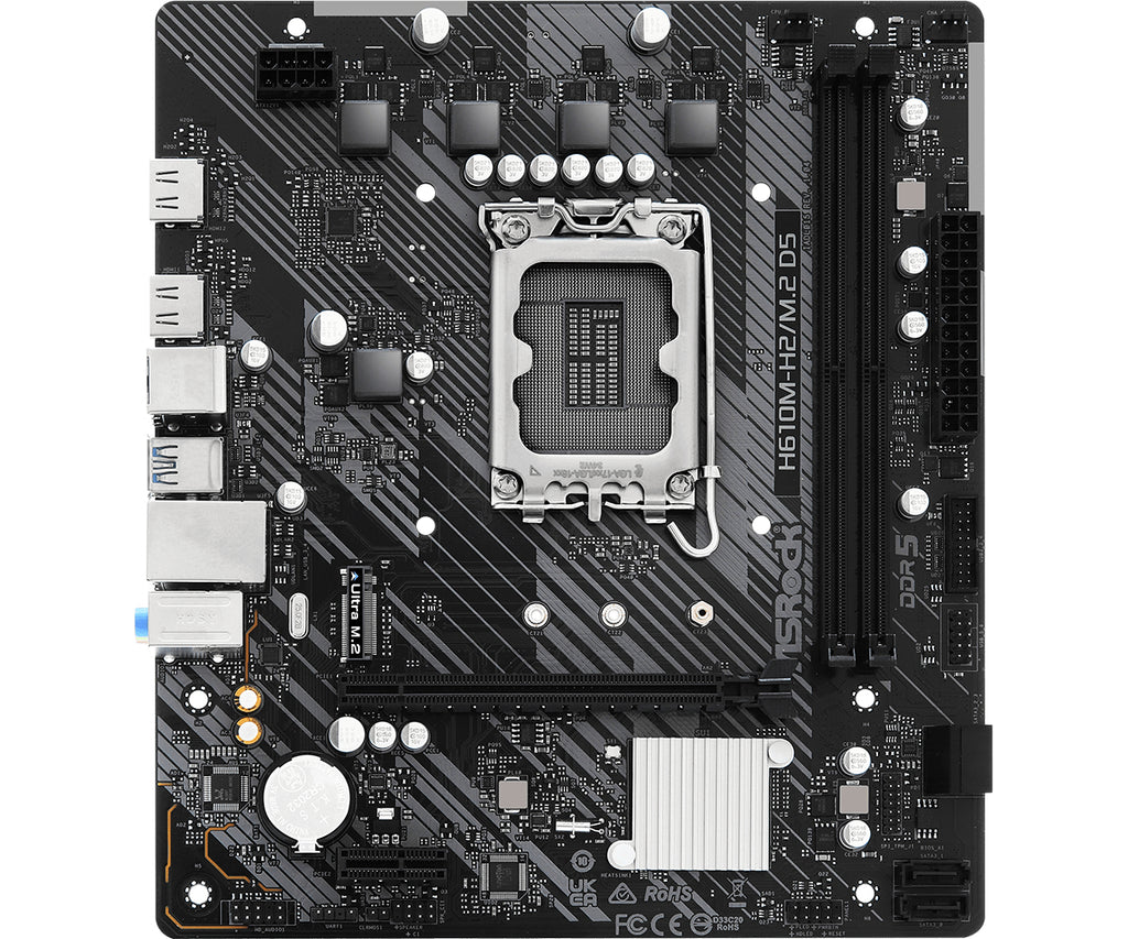 MOTHERBOAR ASROCK H610M-H2/M.2 D5 LGA 1700 DDR5 90-MXBML0-A0UAYZ