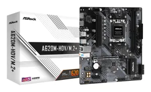 Motherboard AsRock A620M-HDV/M.2+ AM5, DDR5, PCIe 4.0, áudio 7.1
