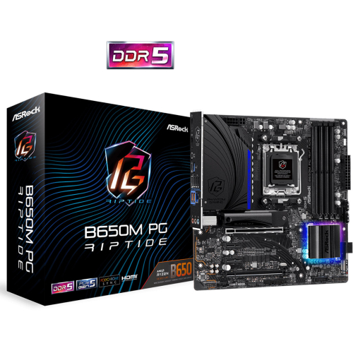 MOTHERBOARD ASROCK B650M PG RIPTIDE AM5 DDR5 90-MXBJ90-A0UAYZ