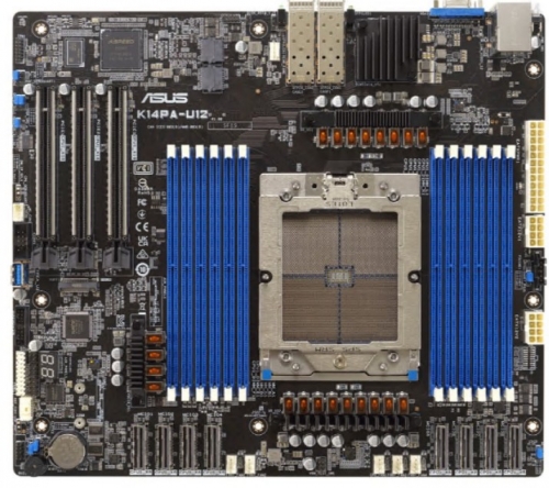 Motherboard ASUS K14PA-U12 SSI CEB AMD sem CPU Socket SP5 2 x 25 Gigabit LAN gráfico integrado , 90SB0CI0-M0UAY0