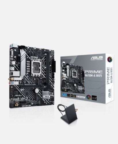 Motherboard ASUS PRIME H610M-A WIFI Socket Intel LGA1700, Chipset H610, DDR5, Micro-ATX, PCIe 4.0, Wi-Fi 5, 90MB1G00-M0EAY0