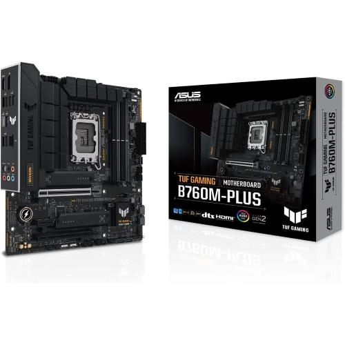 MOTHERBOARD ASUS TUF GAMING B760M-PLUS Socket Intel LGA1700, Chipset B760, DDR5, PCIe 5.0, microATX, 90MB1ES0-M1EAY0