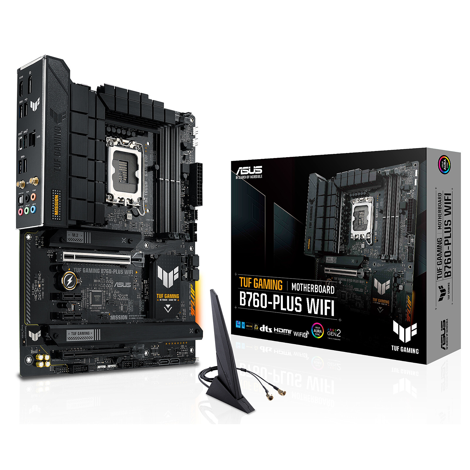 MOTHERBOARD ASUS TUF GAMING B760-PLUS WIFI, LGA 1700, DDR5, ATX, 90MB1ER0-M1EAY0