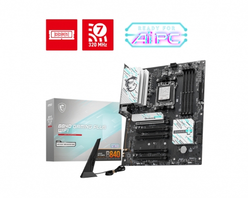 Motherboard ATX MSI B840 Gaming Plus WiFi SktAM5 ATX DDR5