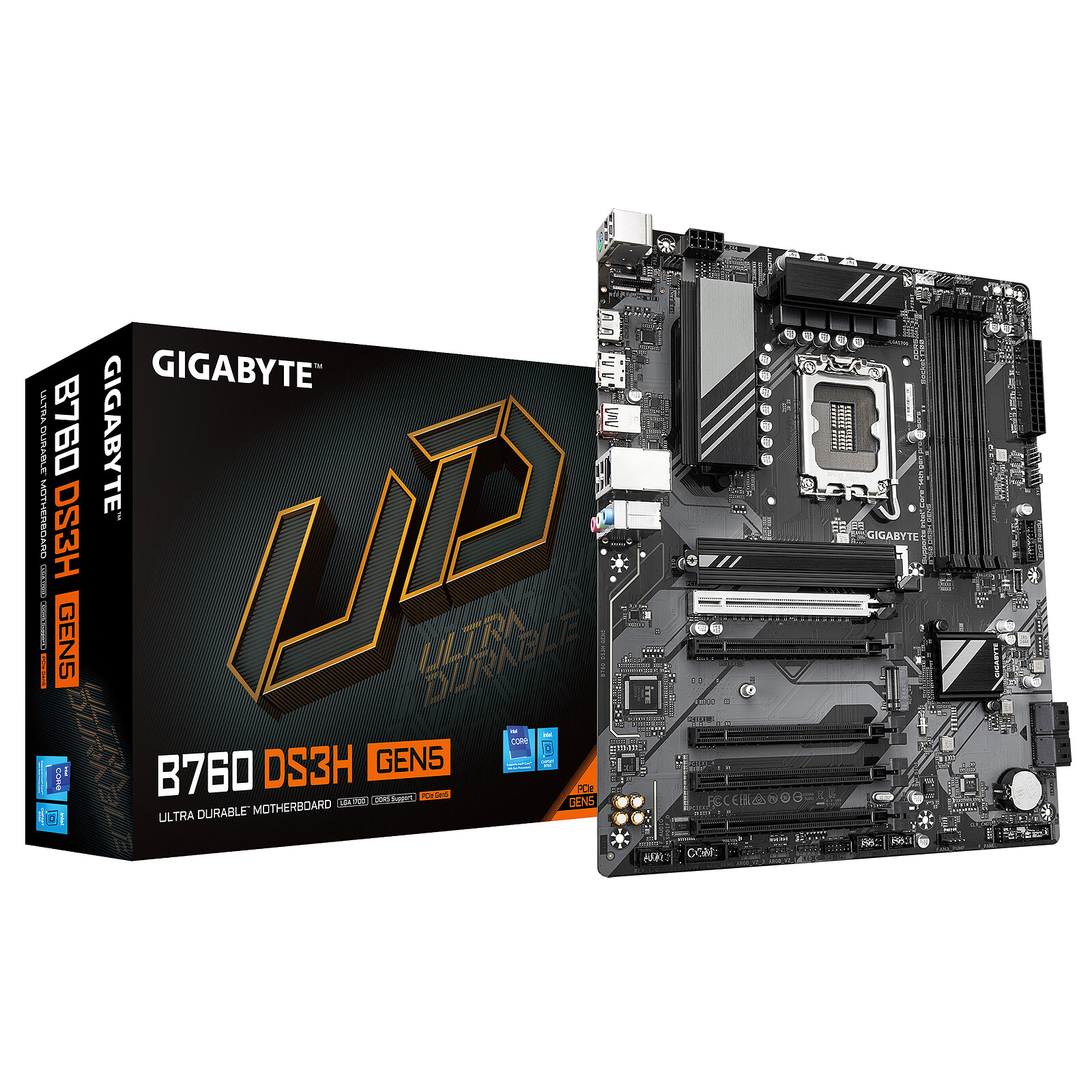 MOTHERBOARD GIGABYTE B760 DS3H GEN5 1700 AX ATX 4XDDR5