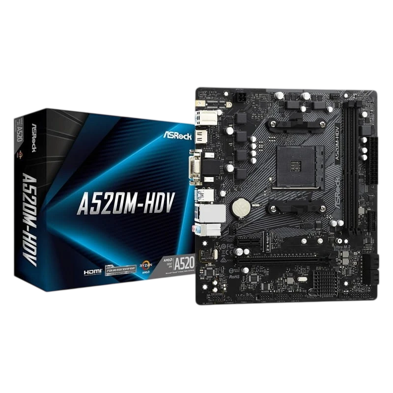 Motherboard Micro-ATX ASRock A520M-HDV - 90-MXBE50-A0UAYZ