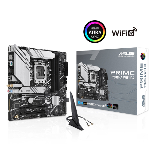 Motherboard Micro-ATX Asus Prime B760M-A WiFi D4 - 90MB1CX0-M0EAY0