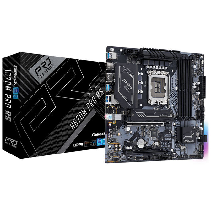 Motherboard Micro-ATX H670M Pro RS - ASROCK
