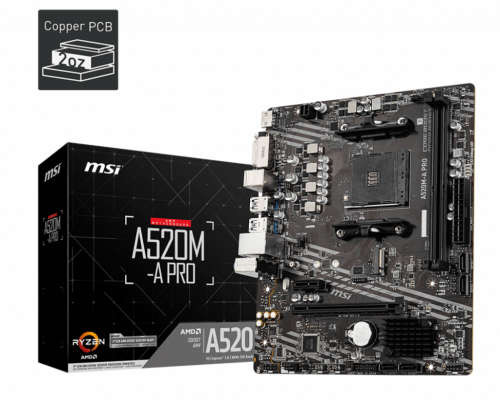 Motherboard Micro-ATX MSI A520M-A Pro - 911-7D14-001