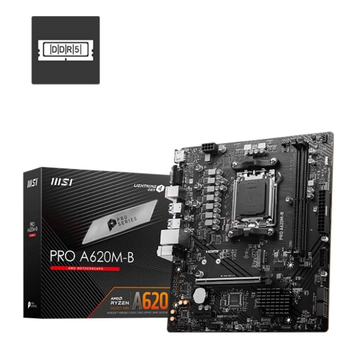 Motherboard Micro-ATX MSI Pro A620M-B SKT AMD AM5 2XDDR5 VGA/HDMI mATX