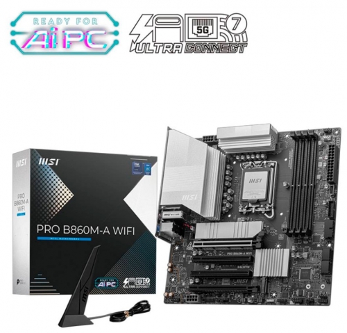Motherboard Micro-ATX MSI Pro B860M-A WiFi Skt1851 , 911-7E42-002