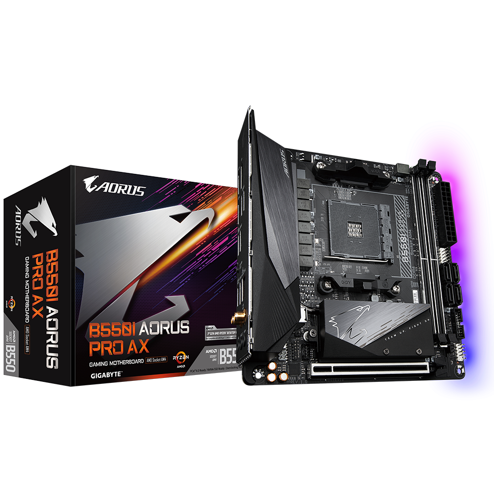 Motherboard Mini-ITX B550I Aorus Pro AX (rev. 1.0) SktAM4 - GIGABYTE