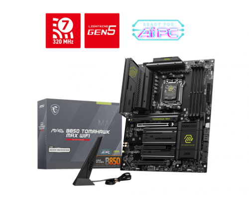 MOTHERBOARD MSI MAG B850 TOMAHAWK MAX WIFI PCI-E x16 Gen5,M.2 Gen5