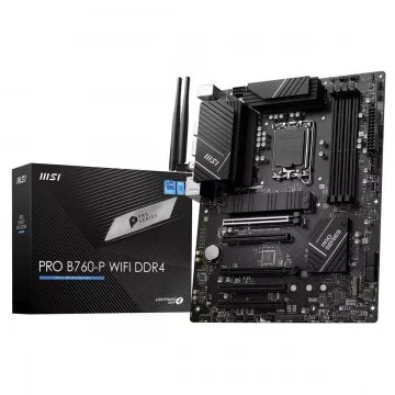 MOTHERBOARD MSI PRO B760-P WIFI DDR4 SKT LGA1700 4DDR4 HDMI/DP ATX 911-7D98-015