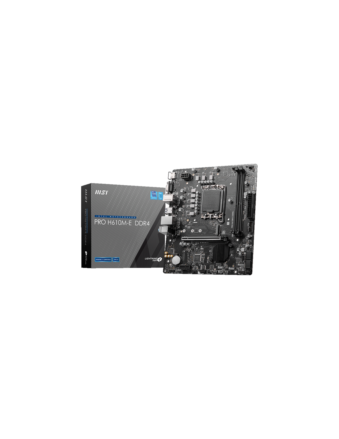 Motherboard MSI PRO H610M-E DDR4 LGA1700, PCIe 4.0, DDR4, Micro-ATX