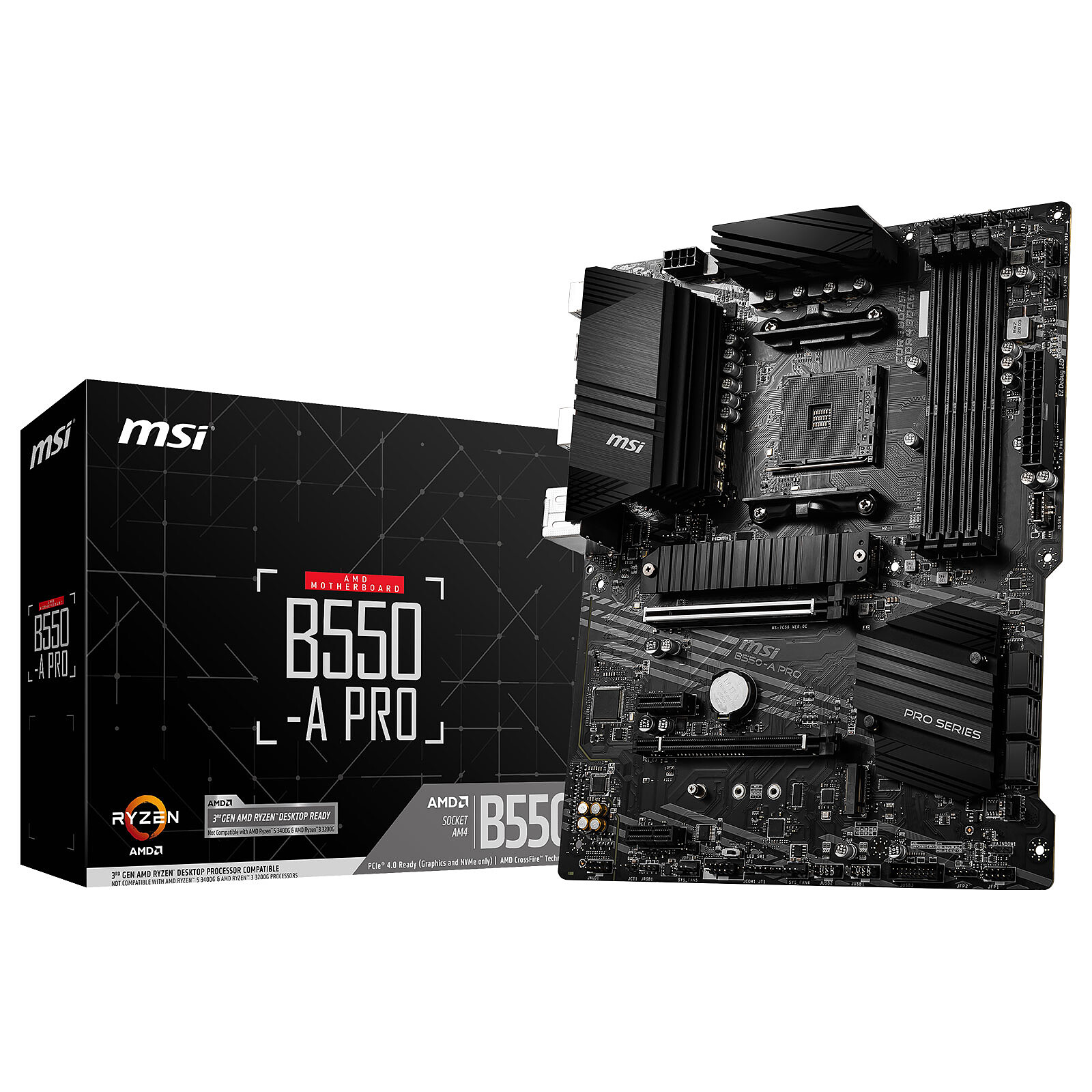 MOTHERBOARD ATX MSI AM4 B550-A PRO