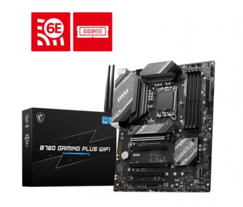 MSI B760 GAMING PLUS WIFI LGA1700 mATX MB 4xDDR5 4xSATA 2xM.2