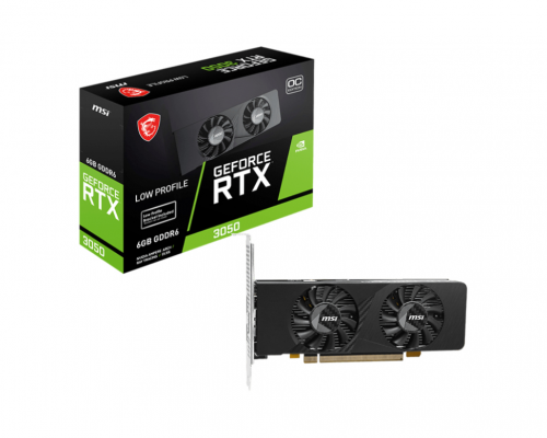 MSI GeForce RTX 3050 LP E OC - 6GB GDDR6 RAM - Grafikkarte
