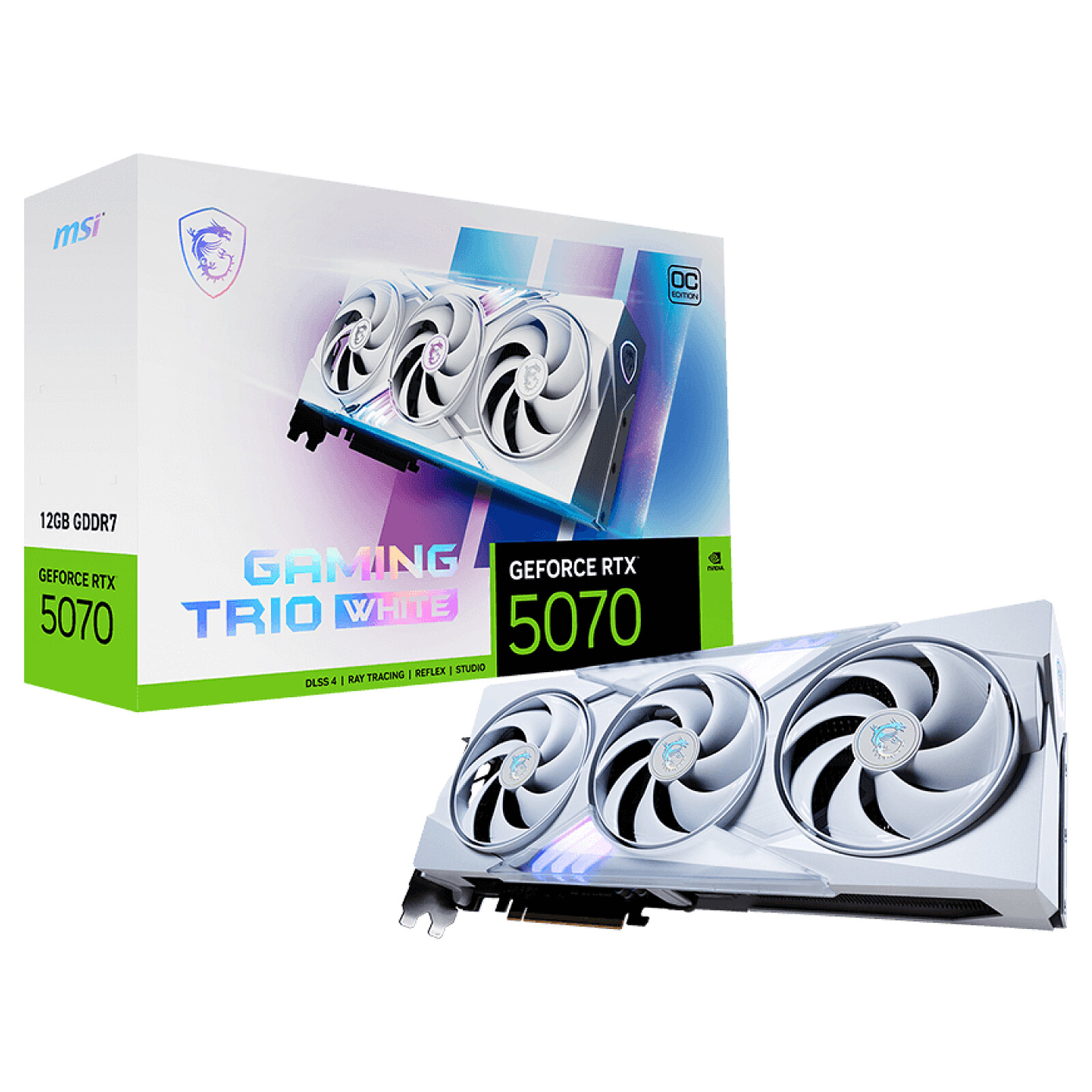 MSI GeForce RTX 5070 12G GAMING TRIO OC White - Videokaart